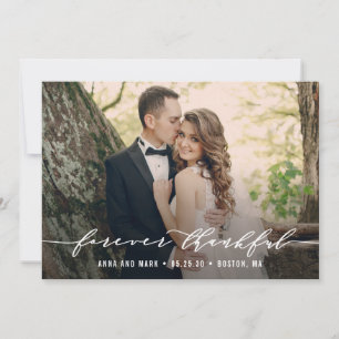 Forever Agradecimiento Boda Gracias Tarjeta Fotogr