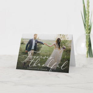 Forever Agradecimiento Boda Tarjeta de agradecimie