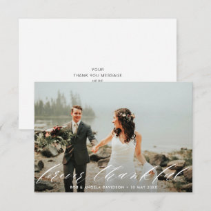 Forever Agradecimiento hermoso boda de guiones
