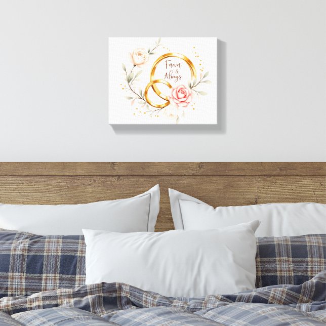 Forever & Always – Anillos de Boda Románticos Arte (Insitu(Dormitorio))
