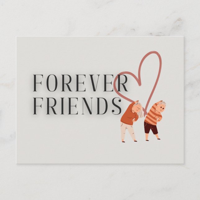 Forever Friends: ejercitar la postal (Anverso)