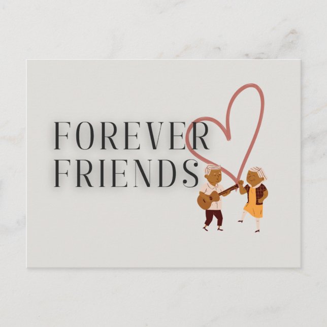 Forever Friends: Postal musical (Anverso)