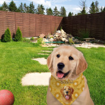 "Forever Golden Retriever Floral