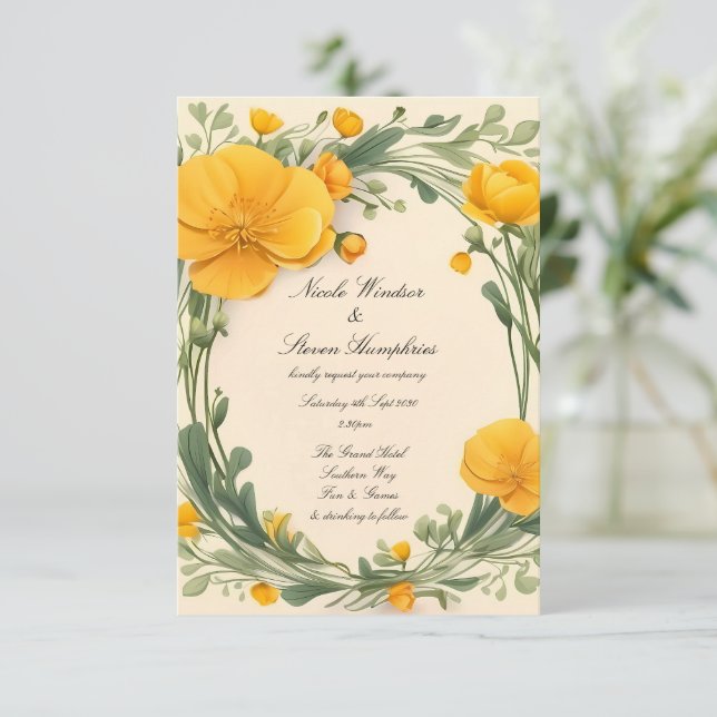 Forever in Bloom Buttercup Wedting (Anverso de pie)