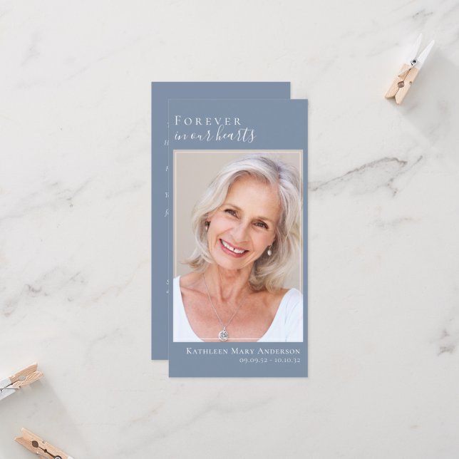 Forever in Our Hearts Memorial Large 8x4 Bookmark (Anverso/Reverso In Situ)