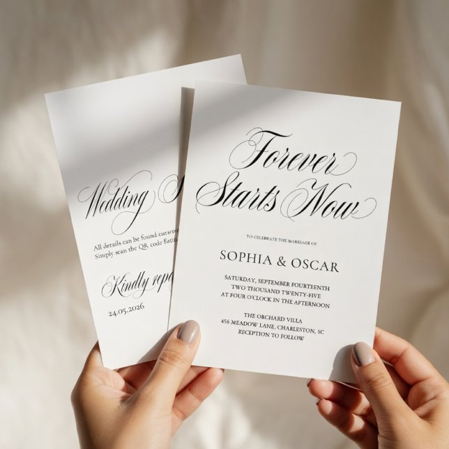 Forever Starts Now Conjunto de Invitación de Boda (Subido por el creador)