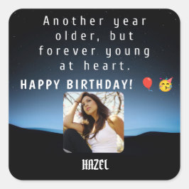 Forever Young: Clásico Pegatina de la Plaza del Cu