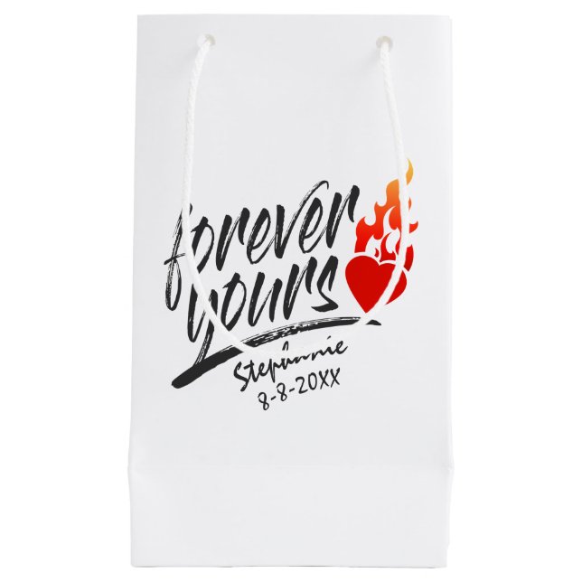 Forever Yours Custom Name Valentine | Bolsa de reg (Anverso)