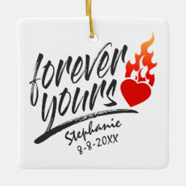 Forever Yours Custom Name Valentine | Ornamento