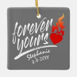 Forever Yours Custom Name Valentine | Ornamento