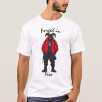 Forjado en la camiseta táctica del guerrero del fu