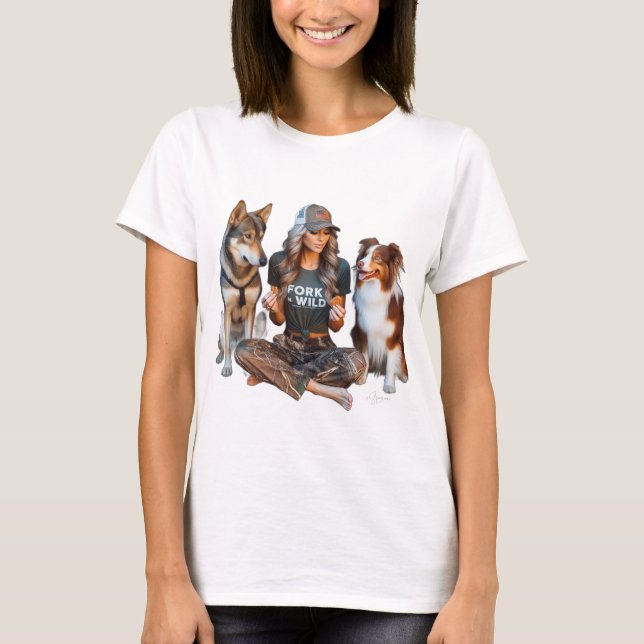 ForknWild Balanced Diet en camiseta de ambas manos (Anverso)