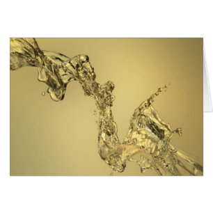 Forma abstracta formada salpicando el agua