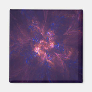 Forma azul del imán y púrpura abstracta