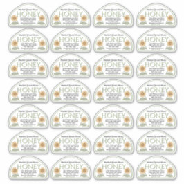 Forma de 12 onzas Skep Etiqueta de miel con verde 