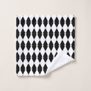 Forma de diamante Harlequin Black Rhombus