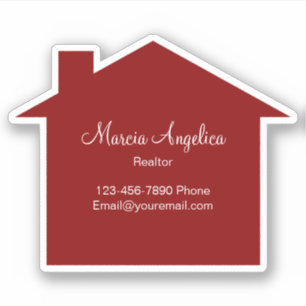 Forma de la Casa de etiquetas de Pegatina inmobili