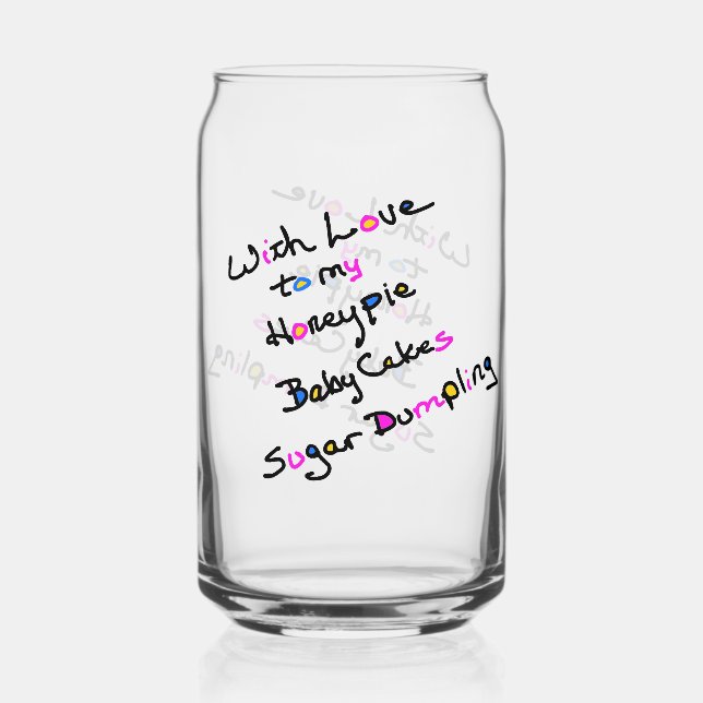 Forma De Lata Vaso con Amor (Anverso)