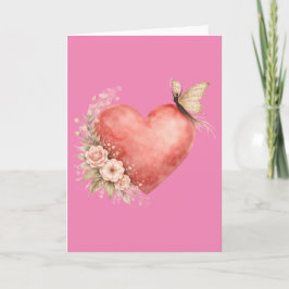 Forma de mariposa poética - Tarjeta de felicitació