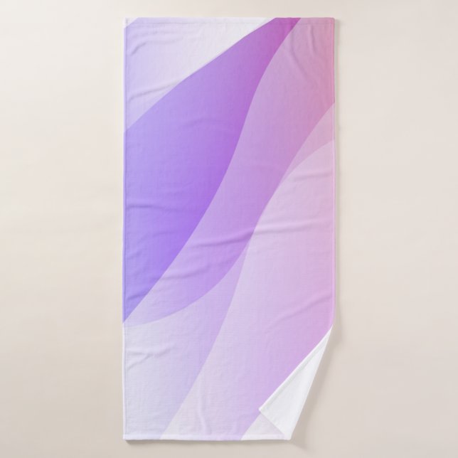Forma de onda geométrica abstracta con gradiente s (Toalla de baño)