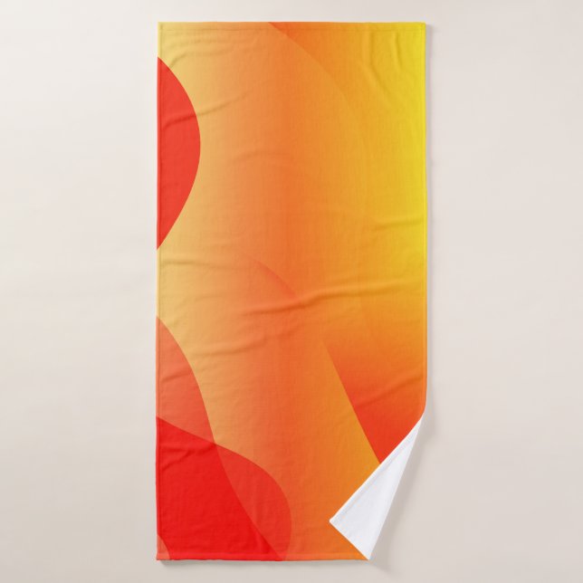 Forma de onda geométrica con abstracto borroso deg (Toalla de baño)