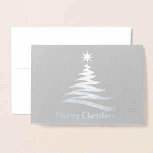 Forma del árbol de navidad - tarjeta de