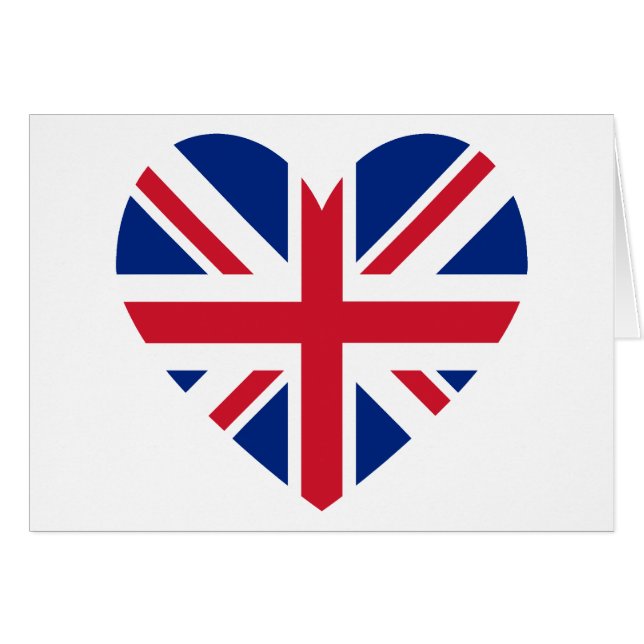 Forma del corazón de Union Jack (Anverso (Horizontal))