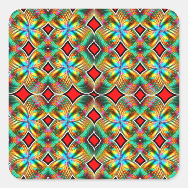 Forma: Pegatinas cuadradas Crea pegatinas personal (Anverso)