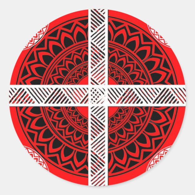 Forma: Pegatinas redondas clásicas Crea pegatinas  (Anverso)