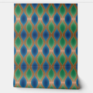 Forma verde azul de cobre Decoración de pared de p