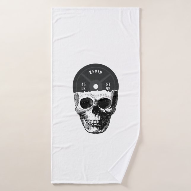 Formación de calavera de Placa de peso Fitness Bod (Toalla de baño)