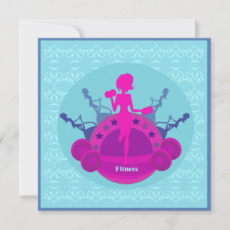 formación de chicas de fitness Invitación