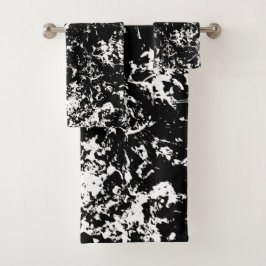 Formación de hielo abstracto en blanco y negro