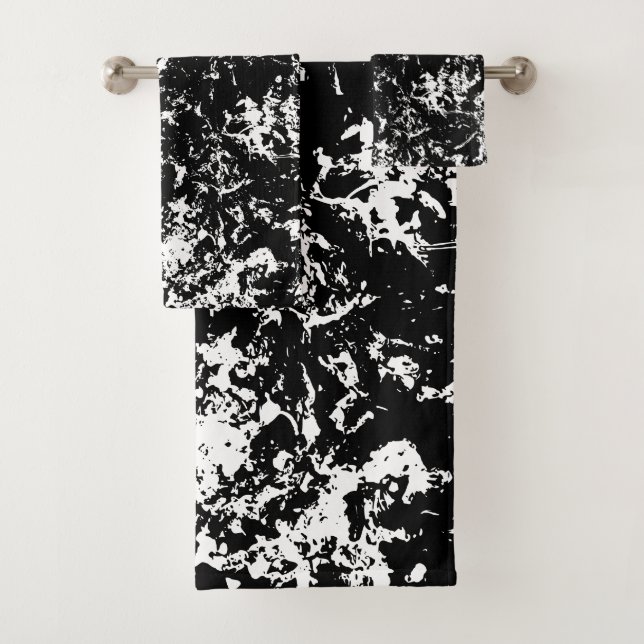 Formación de hielo abstracto en blanco y negro (In situ)