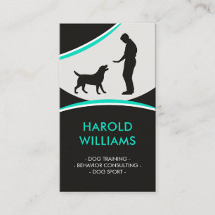 Formación de perros - Tarjeta de presentación de c
