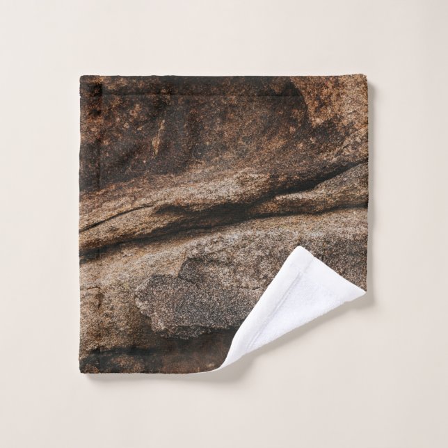 Formación de roca marrón y gris (Toallita)