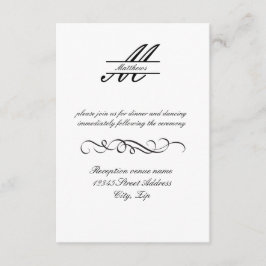 Formal Simple Elegante - Invitación de Recepción 3