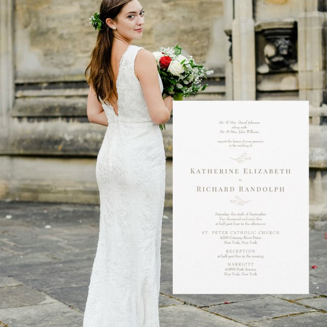 Formal Traditional Gold Text 2 Venue Wedding (Subido por el creador)