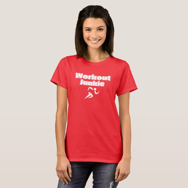 Formar la camiseta básica de las mujeres adictas (Anverso completo)
