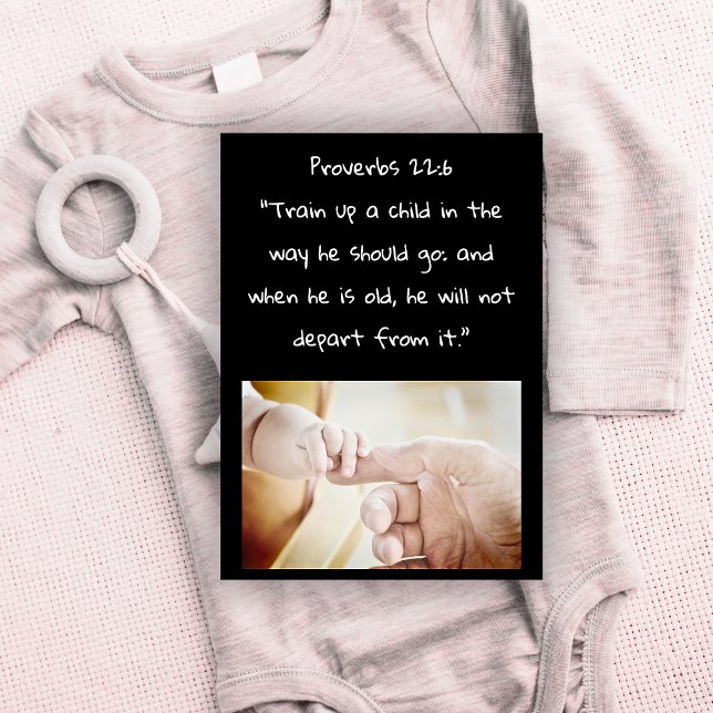 Formar Un Verso De Biblia Infantil Para El Recién  (New Baby Bible Verse Greeting Card for New Parents)