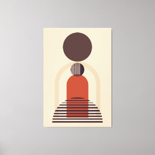 Formas abstractas de arte en las paredes