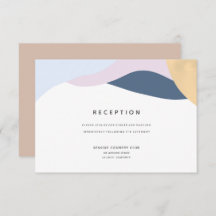 Formas abstractas modernas Tarjeta de recepción de