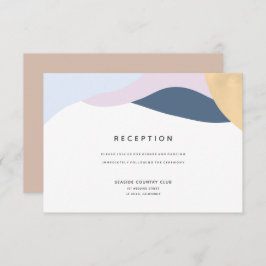 Formas abstractas modernas Tarjeta de recepción de