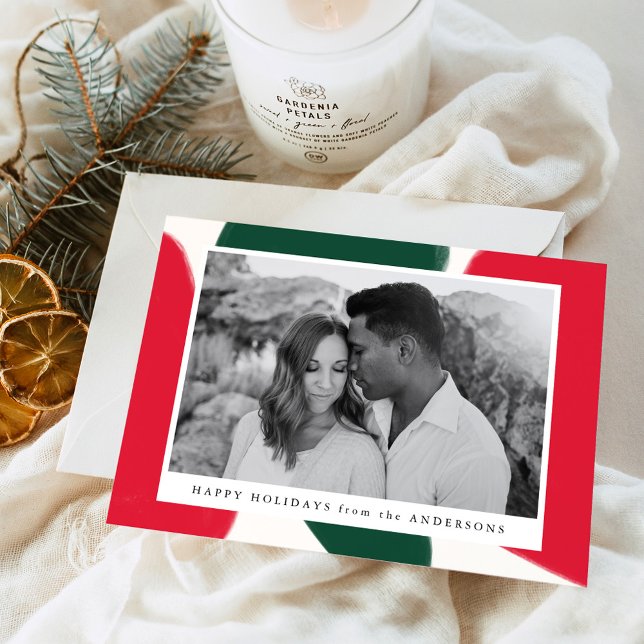 Formas abstractas rojas y verdes | Tarjeta fotográ (Subido por el creador)