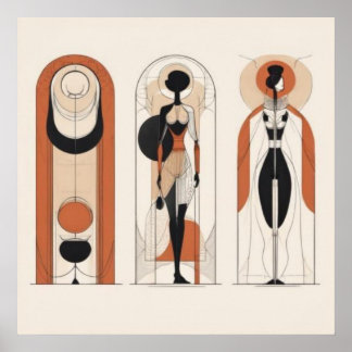 Formas Arqueadas — Arte de Pared Geométrico Femeni