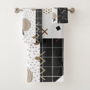 Formas contemporáneas negro, crema, gris, marrón