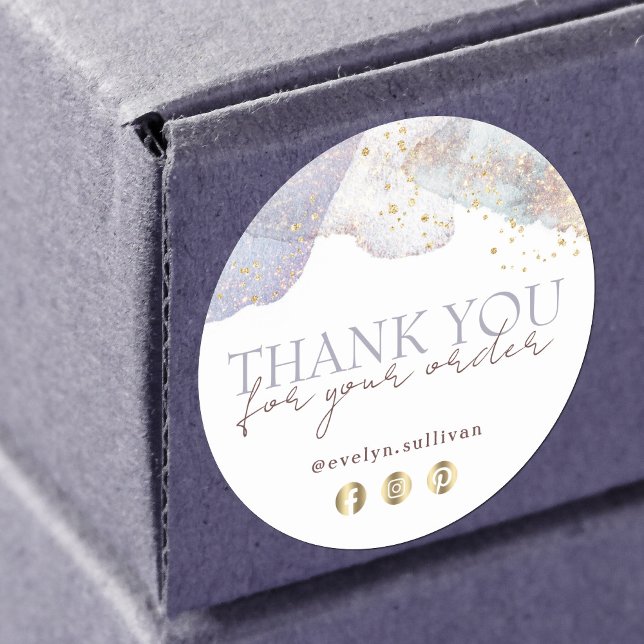 formas de acuarela purpurina gracias pegatina (Subido por el creador)