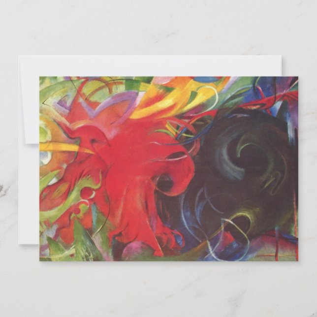 Formas de lucha de Franz Marc, Bella Artes de époc (Anverso)