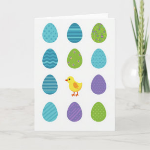 Formas de primavera y tarjeta de pájaro