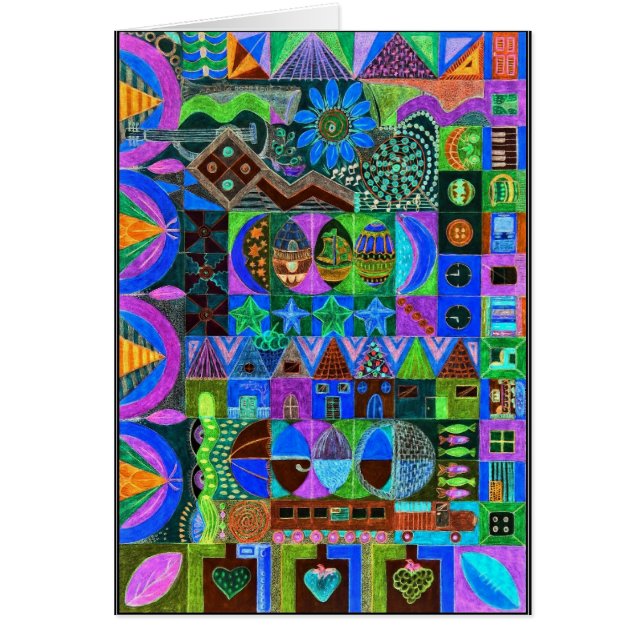 Formas en colores intrépidos (Frente)